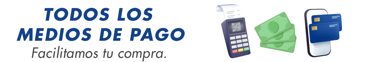 Todos los medios de pago. Facilitamos tu compra.